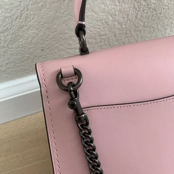 NWT Coach Parker Top Handle Pewter/Aurora 52664